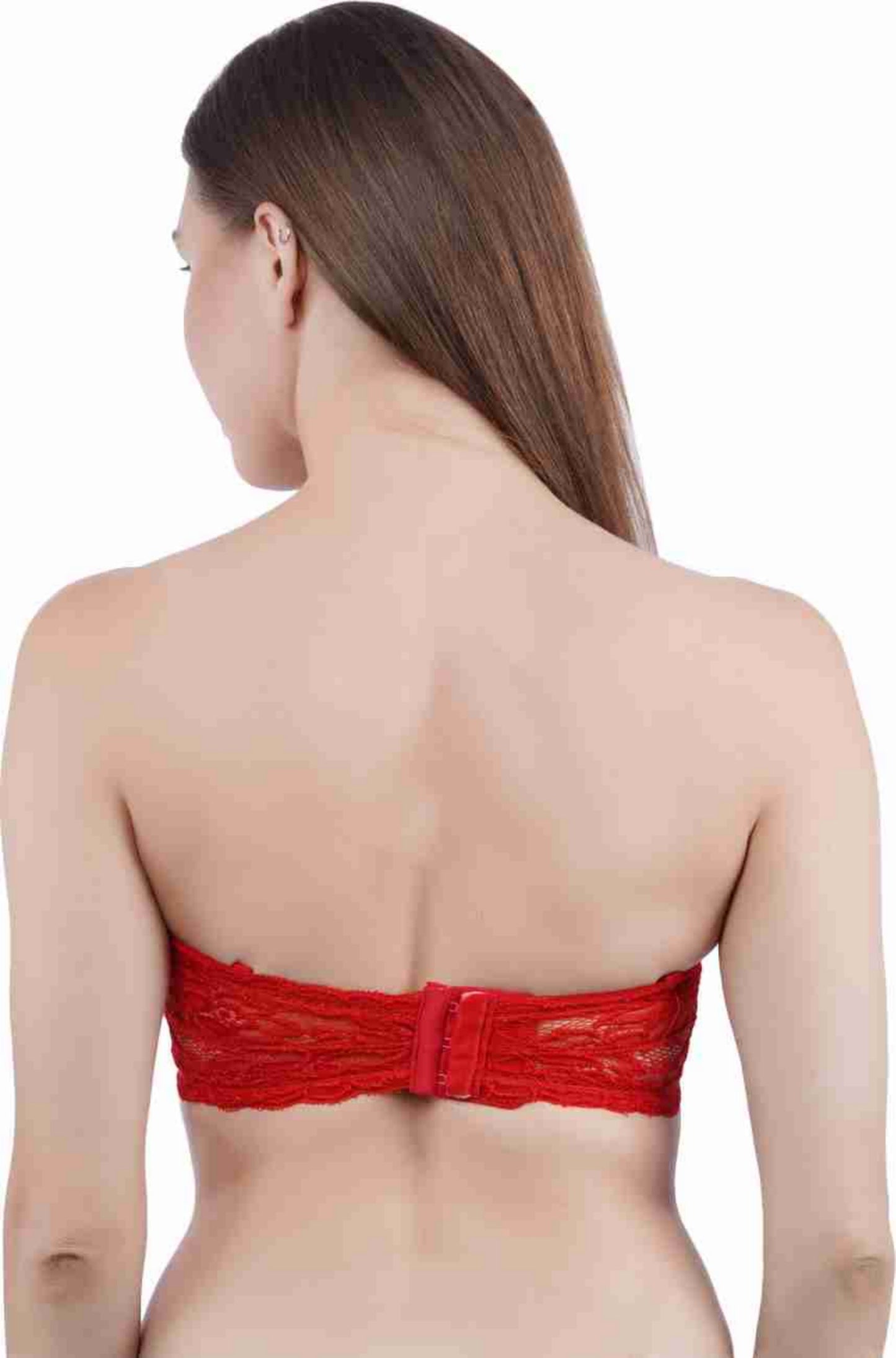 Women Solid Wirefree Tube Padded Seamless Bra